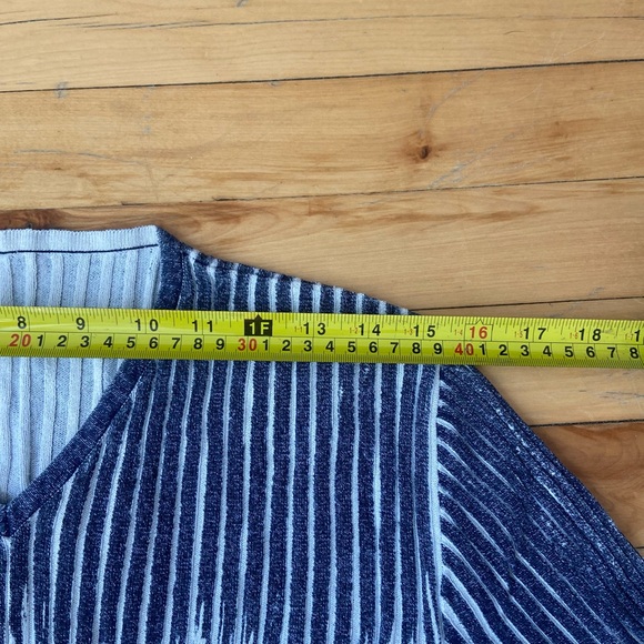 VERSACE Women’s Long Sleeve Knitted Cotton Tie Dye Blue - Picture 6 of 7